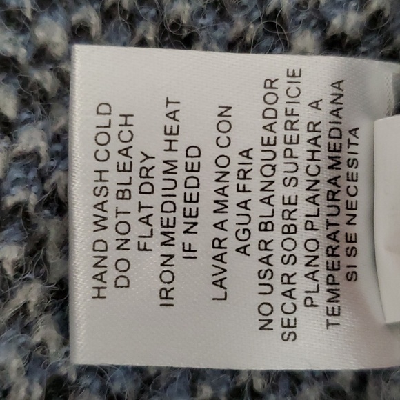 JOSEPH A. Plaid V-Neck Long Sleeve Oversized Sweater SIZE: M - Picture 6 of 9